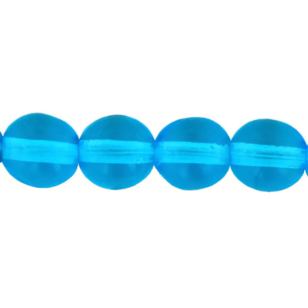 Czech Round Beads 6mm Aquamarine (50pcs)