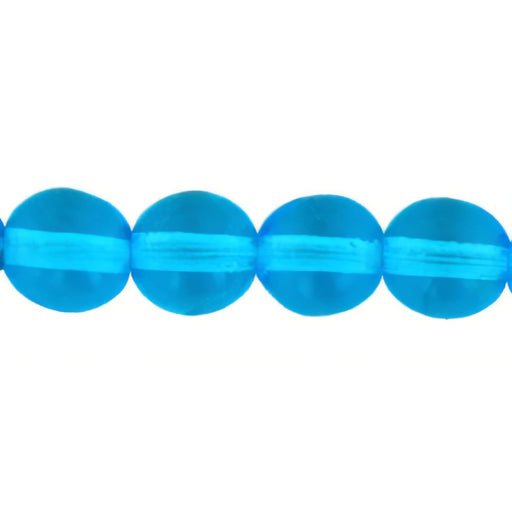 Czech Round Beads 6mm Aquamarine (50pcs)