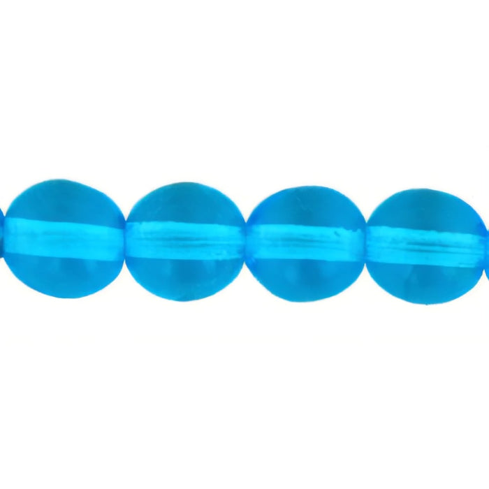 Czech Round Beads 6mm Aquamarine (50pcs)