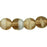 Czech Round Beads 6mm Smoky Topaz/White (50pcs)