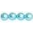 Czech Pearl Coat - Round 6mm Pearl - Aqua (50pcs)