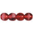Czech Round Beads 6mm Pearl/Fuchsia (50pcs)