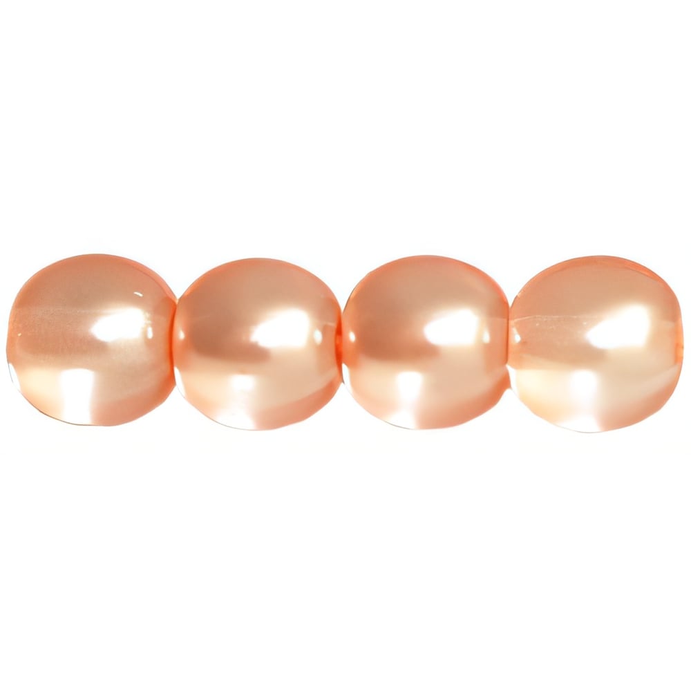 Czech Pearl Lights - Round 6mm Pearl Lights - Pink Champagne (75pcs)