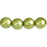 Czech Pearl Lights - Round 6mm Pearl Lights - Lt Olive (75pcs)