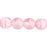 Czech Round Beads 6mm Crystal/Lt Pink (50pcs)