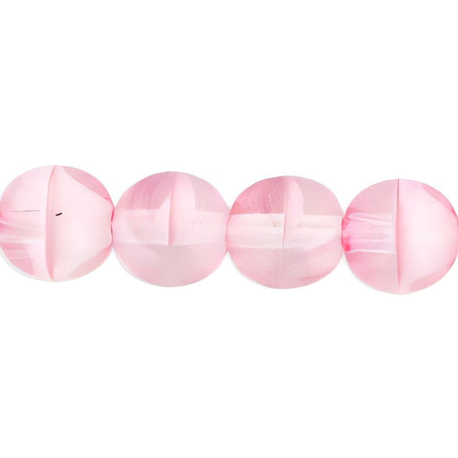 Czech Round Beads 6mm Crystal/Lt Pink (50pcs)