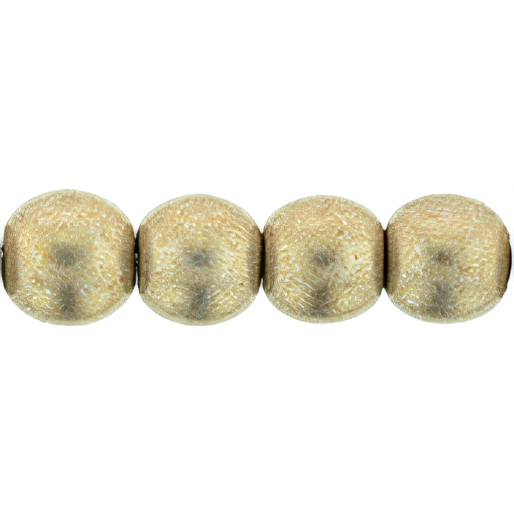 Czech Round Beads 6mm ColorTrends: Saturated Metallic Hazelnut (50pcs)