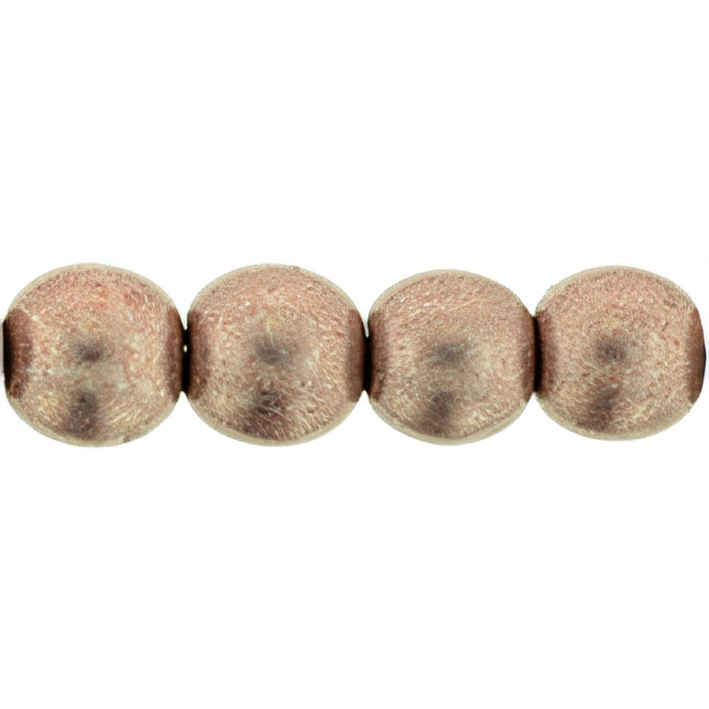 Czech Round Beads 6mm ColorTrends: Saturated Metallic Pale Dogwood (50pcs)