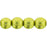 Czech Round Beads 6mm ColorTrends: Saturated Metallic Primrose Yellow (50pcs)
