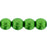 Czech Round Beads 6mm ColorTrends: Saturated Metallic Kale (50pcs)