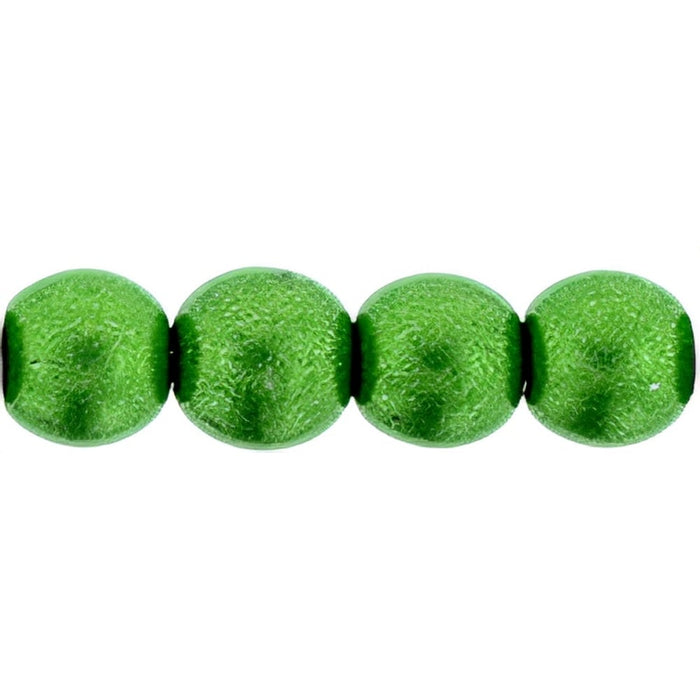 Czech Round Beads 6mm ColorTrends: Saturated Metallic Kale (50pcs)