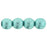 Czech Round Beads 6mm ColorTrends: Saturated Metallic Island Paradise (50pcs)