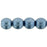Czech Round Beads 6mm ColorTrends: Saturated Metallic Niagara (50pcs)