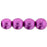 Czech Round Beads 6mm ColorTrends: Saturated Metallic Pink Yarrow (50pcs)
