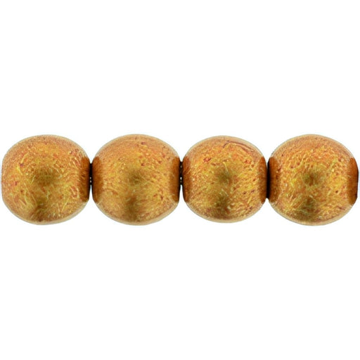 Czech Round Beads 6mm ColorTrends: Saturated Metallic Flame (50pcs)