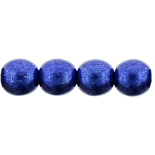 Czech Round Beads 6mm ColorTrends: Saturated Metallic Lapis Blue (50pcs)