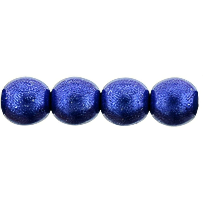 Czech Round Beads 6mm ColorTrends: Saturated Metallic Lapis Blue (50pcs)