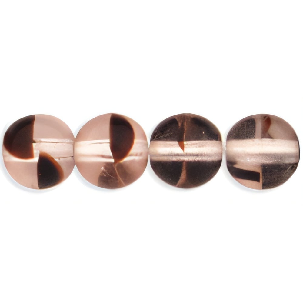 Czech Round Beads 6mm Rosaline Tortoise (50pcs)