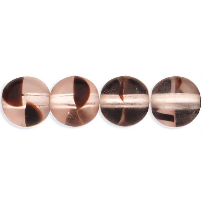 Czech Round Beads 6mm Rosaline Tortoise (50pcs)