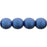 Czech Round Beads 6mm Metallic Suede - Blue (50pcs)