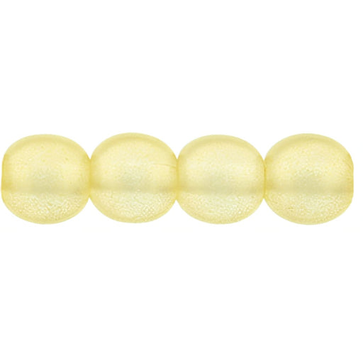 Czech Round Beads 6mm Sueded Gold Lamé (50pcs)
