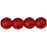 Czech Round Beads 6mm Siam Ruby (50pcs)