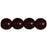Czech Round Beads 6mm Brown Garnet (50pcs)