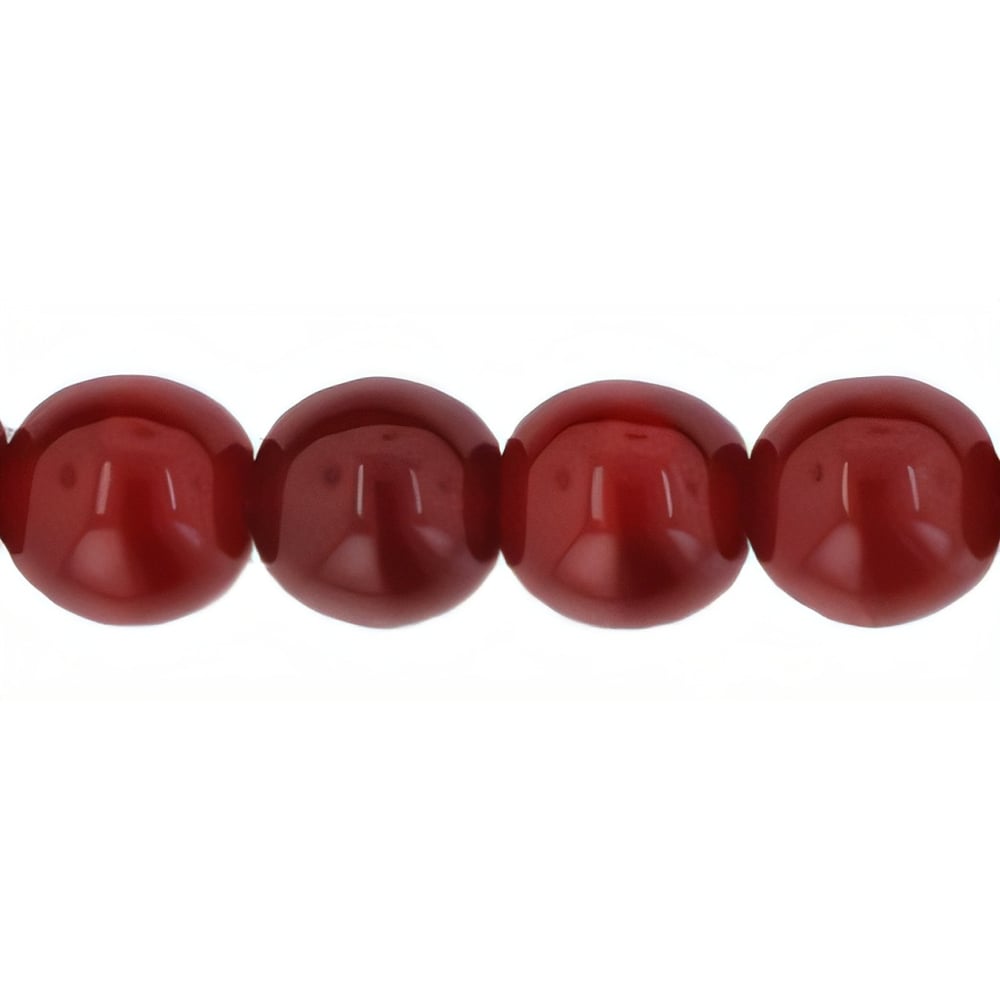Czech Round Beads 6mm Oxblood (50pcs)