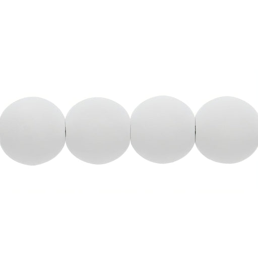 Czech Round Beads 6mm Bondeli White (50pcs)