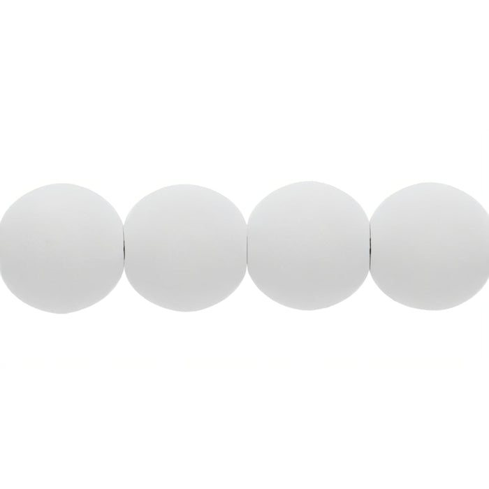 Czech Round Beads 6mm Bondeli White (50pcs)