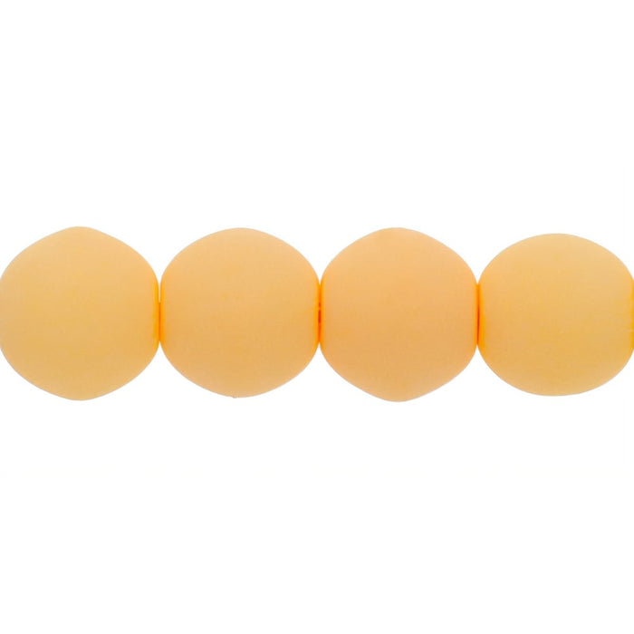 Czech Round Beads 6mm Bondeli Orange (50pcs)