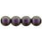 Czech Round Beads 6mm Polychrome - Black Currant (50pcs)