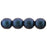 Czech Round Beads 6mm Polychrome - Indigo Orchid (50pcs)