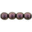 Czech Round Beads 6mm Polychrome - Pink Olive (50pcs)