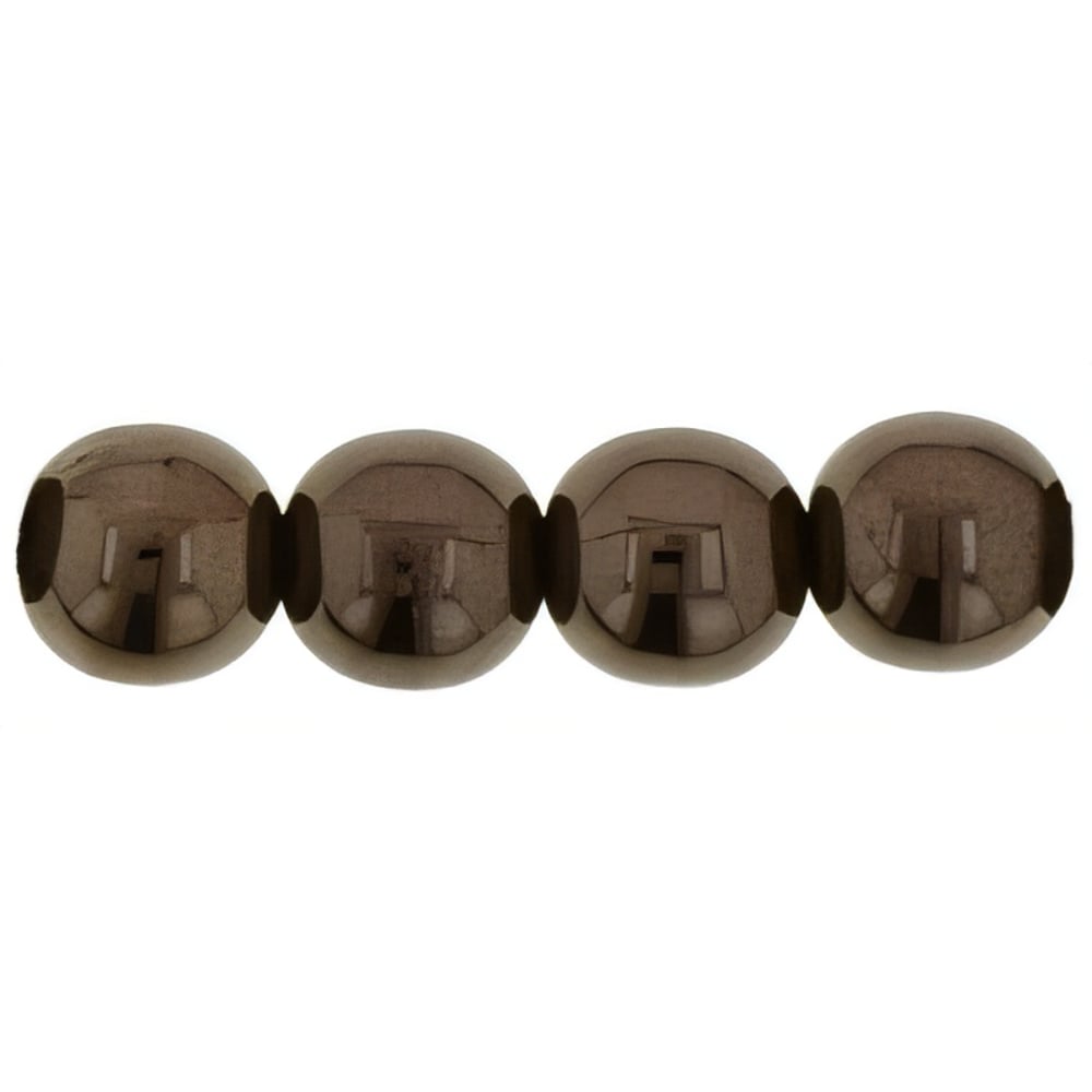 Czech Round Beads 6mm Chocolate Bronze (50pcs)