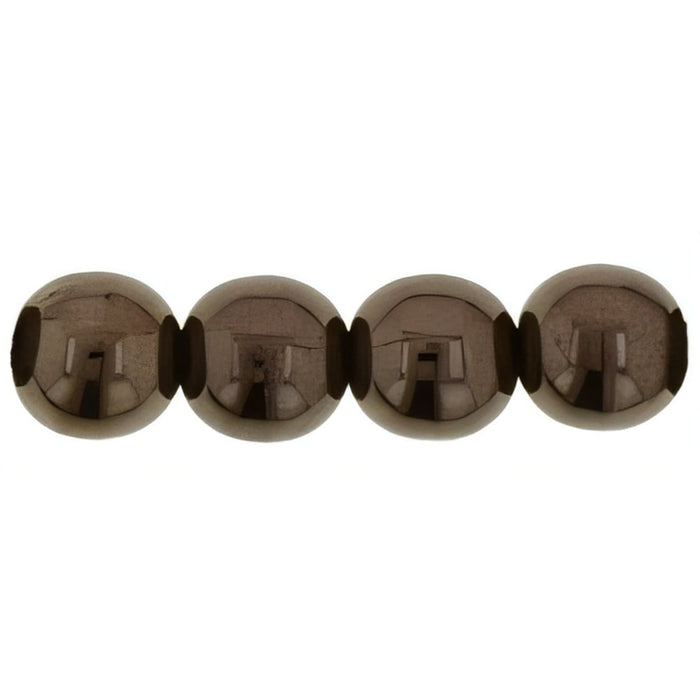Czech Round Beads 6mm Chocolate Bronze (50pcs)