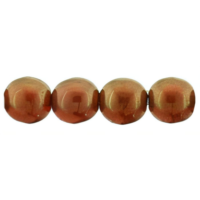 Czech Round Beads 6mm Bronze – Hyacinth  (50pcs)