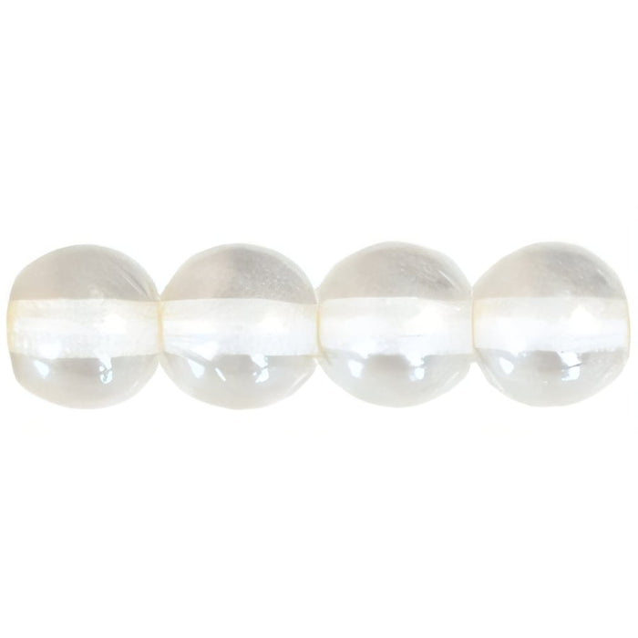 Czech Round Beads 6mm Luster - Crystal (50pcs)