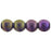 Czech Round Beads 6mm Luster Iris - Tanzanite (50pcs)