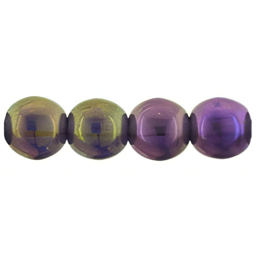 Czech Round Beads 6mm Luster Iris - Tanzanite (50pcs)