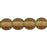 Czech Round Beads 6mm Matte - Smoky Topaz (50pcs)