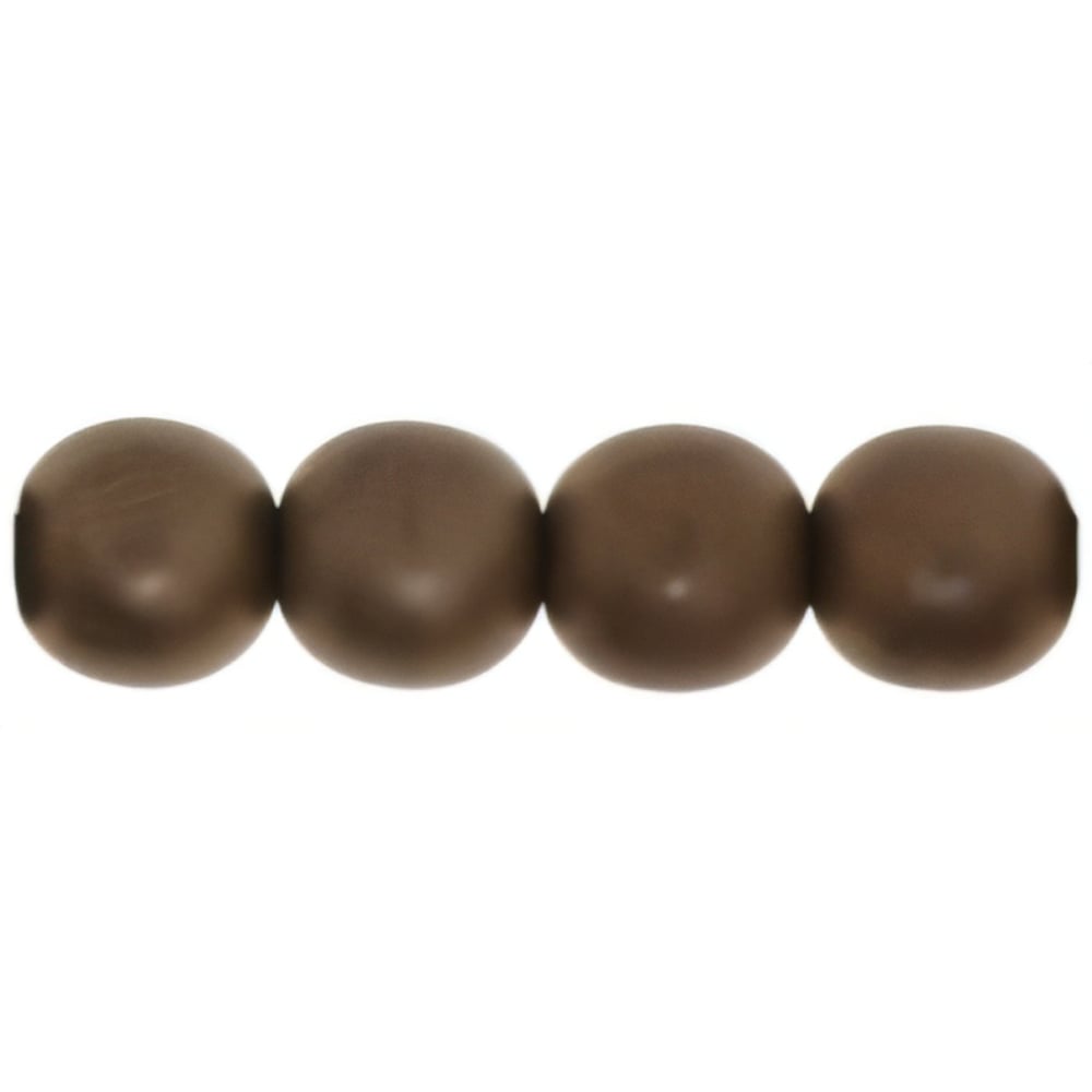 Czech Round Beads 6mm Matte - Dk Bronze (50pcs)