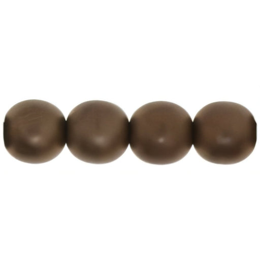 Czech Round Beads 6mm Matte - Dk Bronze (50pcs)