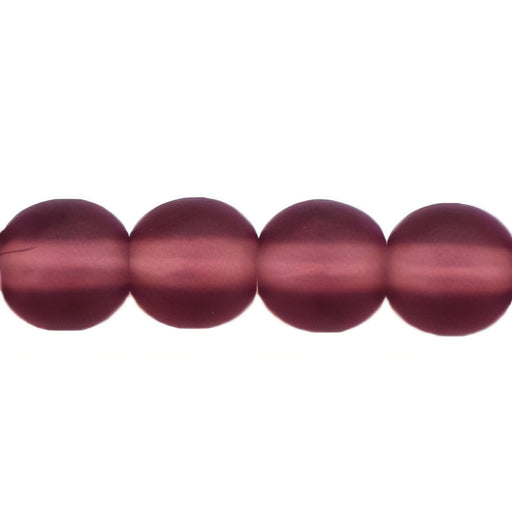 Czech Round Beads 6mm Matte - Amethyst (50pcs)