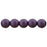 Czech Glass Pearls 6mm Matte - Purple Velvet (25pcs)