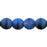 Czech Round Beads 6mm Matte - Cobalt/Jet (50pcs)