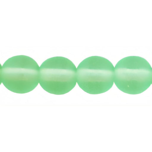 Czech Round Beads 6mm Matte - Peridot (50pcs)