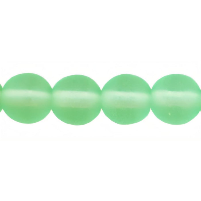 Czech Round Beads 6mm Matte - Peridot (50pcs)