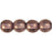 Czech Round Beads 6mm Rosaline - Moon Dust (50pcs)