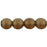 Czech Round Beads 6mm Sueded Gold Smoky Topaz (50pcs)